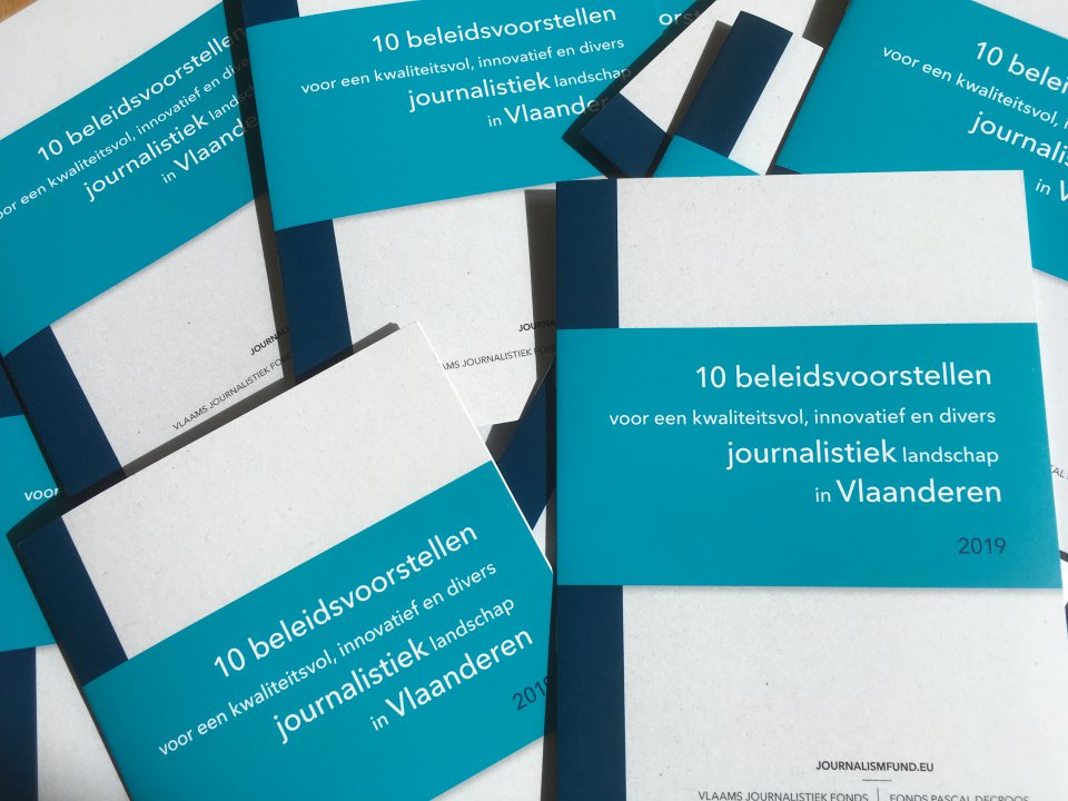 Memorandum Journalismfund.eu Vlaams Journalistiek Fonds Pascal Decroos
